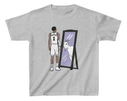 Kid’s T-Shirt Victor Wembanyama Mirror GOAT Youth Sizes XL gray