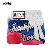 Muay Thai Shorts Men Women - MMA Boxing Training Pants With Elastic Waistband XS gray