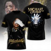Pop karalius Michael Jackson 3D grafinis marškinėlis Pop muzikos marškinėlis Unisex Naujas S-5XL S gray