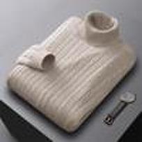 Solid Color Knitted Turtleneck Sweater for Fall/Winter L