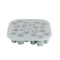 BEABA SILIKONINIS KŪDIKIO MAISTO KONTEINERIS MULTIPORTIONS (20X35 ML) SAGE GREEN