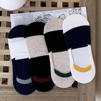 5 poros vyriškų kojinių/netikrų kojinių sutvirtintų pirštais dvigubo užsegimo „Sense Guy“ 5 pairs of navy white