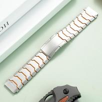 For Huawei GT6 Pro Watch Watch5 Strap Magnetic Watch4pro New Silicone GT5 Titanium GT4 Sports GT3pro Wristband Men's Watch Chain 22mm-width gray