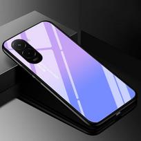 For Poco M7 4G Case Cover Tempered Glass Cases for Xiaomi PocoM7 4G Hard Back Bumper Fundas Poco M7 4G M 7 Coque Gradient color Poco M7 4G pink