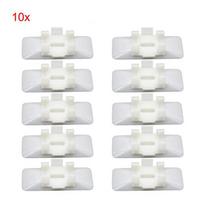 10 vnt. #0069887278 Automobilio šoninės apdailos spaustukai Mercedes W124 W129 1990-1996 white
