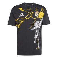 Adidas Real Madrid FW25 Avengers Soft Comfortable Skin-Friendly Round Neck Short Sleeve T-Shirt Men Tops KB4397 L yellow