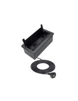 Ilgiklis montuojamas balde INBOX, 2x Schuko, 1x USB A, 1x USB-C, HDMI, RJ45, su 1.5m ilgio laidu, juodas
