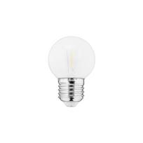 Lemputė LED E27, 230V, 1W, G45, 50lm, 2700K, FILAMENT U, PC matinė