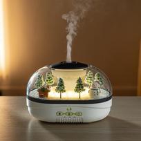 Simulated Snowpile Air Humidifier  Snowman Aroma Diffuser Home Decoration  Creative Snow Landscape Ideal for Bedroom brown