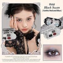 Eyeshadow Palette Flower Knows black Swan Ballet juoda/tamsiai pilka spalva