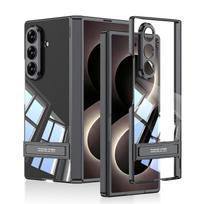Clear Case for Samsung Galaxy Z Fold 8 Ultra Built-in Kickstand Hinge Full Protection Shockproof Foldable Phone Cover Galaxy Z Fold 8 Ultra black