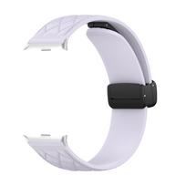 Redmi Watch 4/5 Silicone Strap with Metal Rhombus Magnetic Buckle (20mm) black
