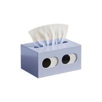 Funny Expression Facial Tissue Dispenser Big Eyes Desktop Tissue Case Napkin Container  Living Room