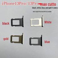 Suderinamas Apple iPhone 13 Pro Max SIM kortelės laikiklis - Vienos ir dviejų kortelių dėklas Single SIM Tray - Blue gray