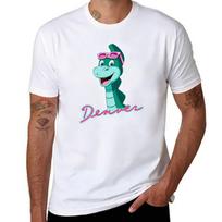 DENVER DINOSAUR T-Shirt essential t shirt Funny t-shirts graphic t shirt vintage boys whites t shirt men cotton L white