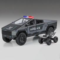 1:24 policijos Cybertruck visureigis lydinio metalo liejimo modelis automobilis lauko kolekcijos klasikinis madingas žaislas dekoracijos Valentino dienos vaikai gray