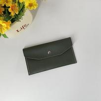 Solid Color Leather Passport Wallet and Glasses Case Set