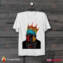 26 BIGGIE ILLEST RAPPER NOTORIOUS B.I.G SMALLS GANGSTER RETRO COOL T SHIRT B172 Unisex T-Shirt XXXXL gray