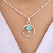 Natural Amazonite Gemstone 925 Sterling Silver Handcrafted Jewelry Pretty Pendant 1.2  For Wife PP-68-36 brown