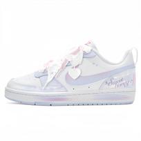 Nike Court Borough Sweetheart Baby Low top Skateboard Shoes Women's Blue Pink BQ5448-100(Team376-) 40 white