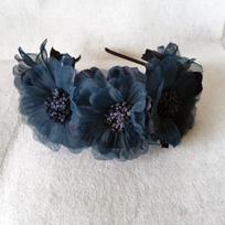 New Mesh Curled Flower Bride Headdress Solid Color Elegant Bridal Headwear Wedding Party Hair Garland Hair Accessories