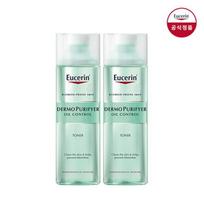 Eucerin Costco Dermopurifier Oil Control Toner 200ml x2, 2 pcs white