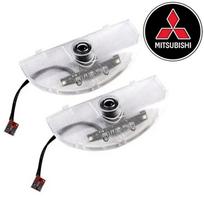 2 vnt. automobilio durų pasitikimo šviesos LED projektoriaus lempa Mitsubishi Pajero 2008-2020 Grandis 2009 Automobilio priedai PO2 GRANDIS gray