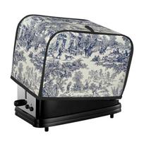Toile De Jouy Toaster Cover Bread Toaster Protector Machine Washable Fits Most Standard 2 4 Slices Toasters Dust Proof Cover 21x27x31.5cm gray