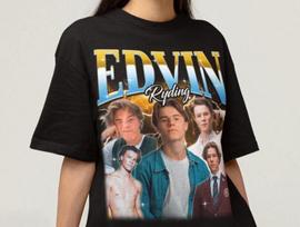 Unisex Edvin Ryding Shirt - Young Royals,Omar Rudberg,Swedish Actor Shirt S brown