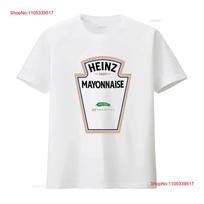 Majonezo kostiumas T-shirt Helovynas Lengva vaikams Idėja vintage Skalbtas Ištemptas Kasdieniam dėvėjimui XS white