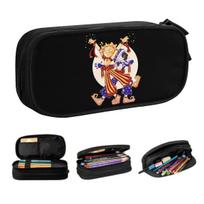 Custom Sundrop And Moondrop Cute Pencil Case Boys Gilrs Large Capacity Fnaf Security Breach Pencil Box Students Stationery 21x10.5x5cm black