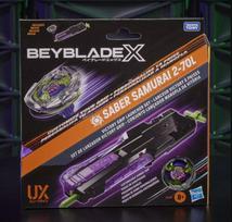 Beyblade X - Victory Grip Saber Samurai Rinkinys Emetiklis - Launcher & Viršūnė - 38280