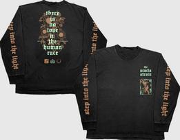 Acacia Strain marškinėliai Human Race Juodi ilgomis rankovėmis Suaugusiųjų marškinėliai FAL33 M black