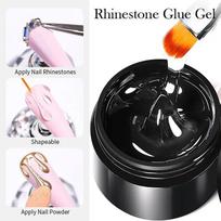 Rhinestones Glue Gel Set Mirror Nail Powder Solid Patch Glue Transparent Adhensive Glue Gel Glue Gel Reinforcement Gel onesize