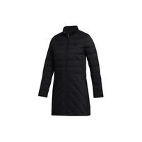 Adidas Solid Color Stand Collar Casual Sports Long Sleeve Down Jacket Women Jacket Black FS6483 L