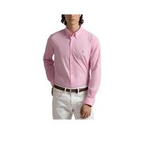Polo Ralph Lauren Solid Color Pony Embroidered Single-Breasted Knit Long Sleeve Shirt Men shirts Pink 710929350-002 S gray