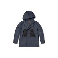 Timberland Solid Color Water-Resistant Hooded Long Sleeve Jacket Men jackets Rock-Blue A6PZH-DH3 M black