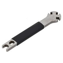 Bike Spoke Wrench Wheel Spanner Bike Fastening Correction Device Repair Tool black