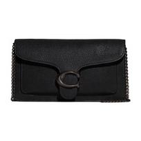 Coach Tabby 21 Flap Closure Pebble Leather Shoulder Bag Crossbody Clutch Small Women bags Black CE772-V5BLK Basic Set (Bag+Dust Bag) black