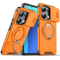 For OPPO A6 Pro Case Oppo F31 Cover OPPO A6 Pro 4G 5G  Magnetic Ring Armor Slide Camera Lens Case Magsafe Wireless Charge Cover OPPO F31 blue