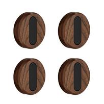 4 Pieces Concealed Mounting Hooks Crafted From Solid Walnuts Clothes Hanging Hooks Ideal For Hanging Coat Hats And Purses 1