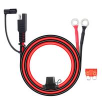 1-10pcs 12V Motorcycle Battery Cable SAE To O Ring Connecters Quick Extension Cord Cable 18AWG Cord Wire With 10A Fuse For Battery Charger/Maintainer 1 Piece black
