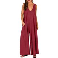 BITCED Fashion Solid Color Print Sleeveless U-Neck Casual Dresses S