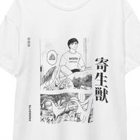 Parasyte Shirt Migi Parasyte the Maxim Anime T-Shirt Shinichi Izumi Horror Manga Tee Kanji T-Shirts Parasyte Sticker Poster Yugi Shirt Anim L gray