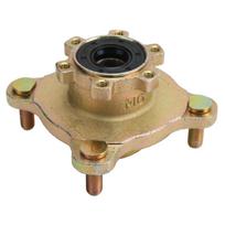 4 Stud Brake Wheel Rim Hub Front Disc Steel Alloy Wheel Rim Hub for Go Kart ATV 4 Wheeler beige