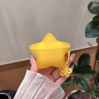 3D Solid Color Star Earphone Case For Airpods Pro3 Pro2 Pro Airpods 1 2 3 4  Soft Silicone Protection Headphone Cover AirPods 1or 2