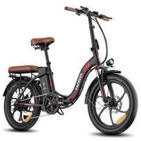 FAFREES F20 Pro Folding Electric Bike 20  Fat Tire 36V 20Ah Battery 250W Motor 7-Speed Shimano City E-Bike juoda