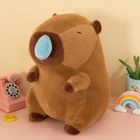 50cm Animacinis Gleivėtas Kapibara Pliušinis Žaislas Kawaii Imitacinis Gyvūnas Mielas Pliušinis Minkštas Kimštas Lėlė Mėtymo Pagalvė Didelis Dydis Gimtadienio Dovana 40cm brown