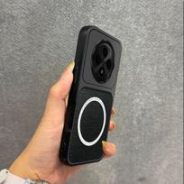 Upgraded Big Lens Protection Case for OPPO Reno12 F 4G/5G Luxury Leather Casing with Magnetic Ring Reno12 F 4G/5G