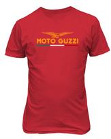 Moto Guzzi Erelio Logotipo Lipnus Emblemos Italijos Dviratininko Unisex Marškinėliai L red